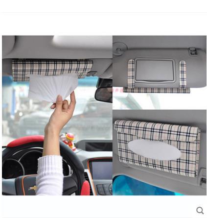 Hộp khăn giấy trên tấm chắn nắng - Ảnh 6