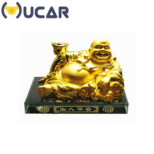 Tượng Phật Di Lặc trang trí ô tô vừa