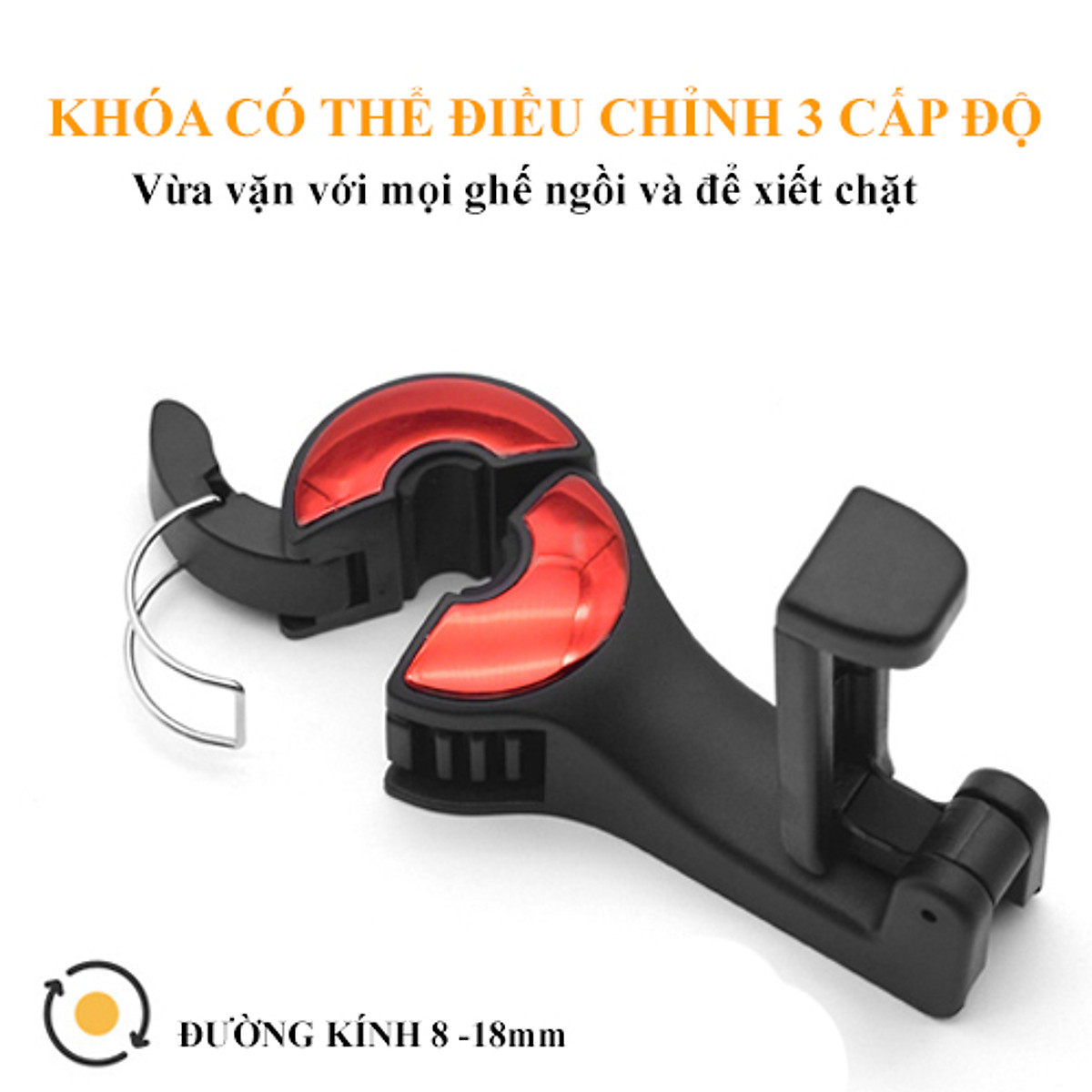 Móc treo mini lưng ghế ô tô C - Ảnh 10