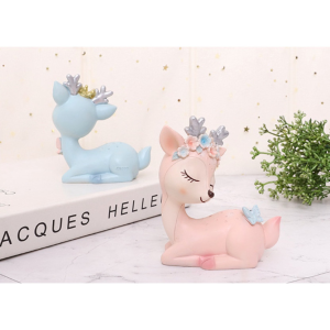 Tượng hươu dễ thương trang trí xe hơi (1 tượng)