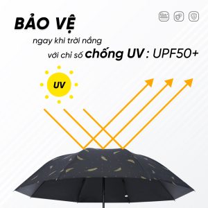 Ô/dù gấp mở tự động 12 nan