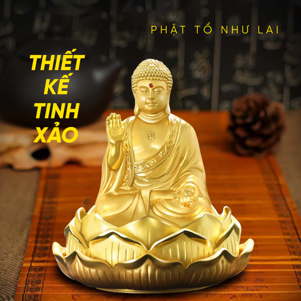 Tượng Phật Như Lai để taplo trang trí ô tô có kèm nước hoa - Ảnh 3