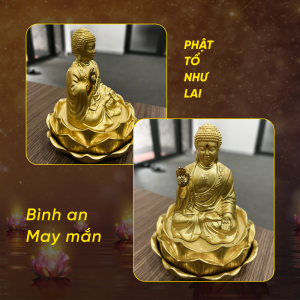 Tượng Phật Như Lai để taplo trang trí ô tô có kèm nước hoa