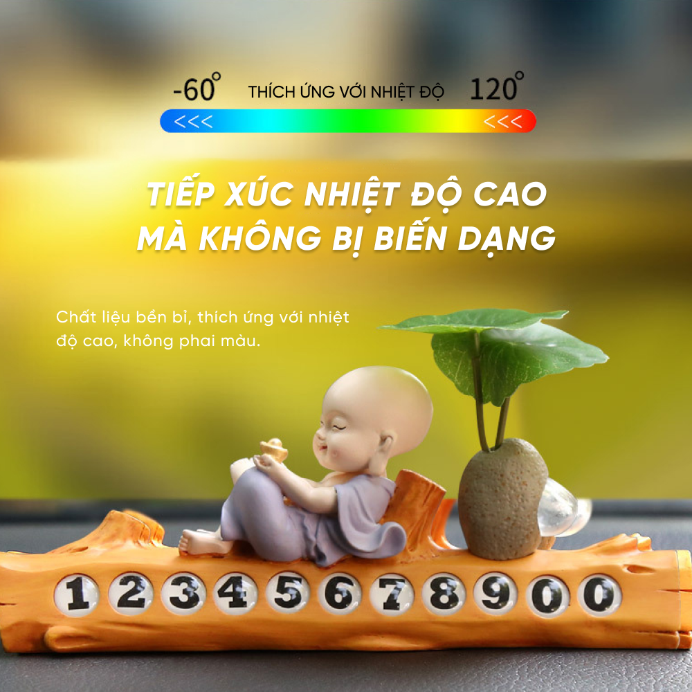 Tượng Nước Hoa Chú Tiểu (Có Kèm Bảng Số Điện Thoại) - Ảnh 2