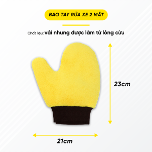 Bao Tay Rửa Xe 2 Mặt
