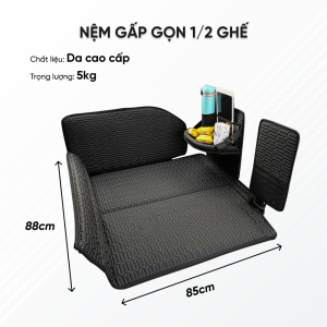 Nệm ô tô gấp gọn 1/2 ghế - VN